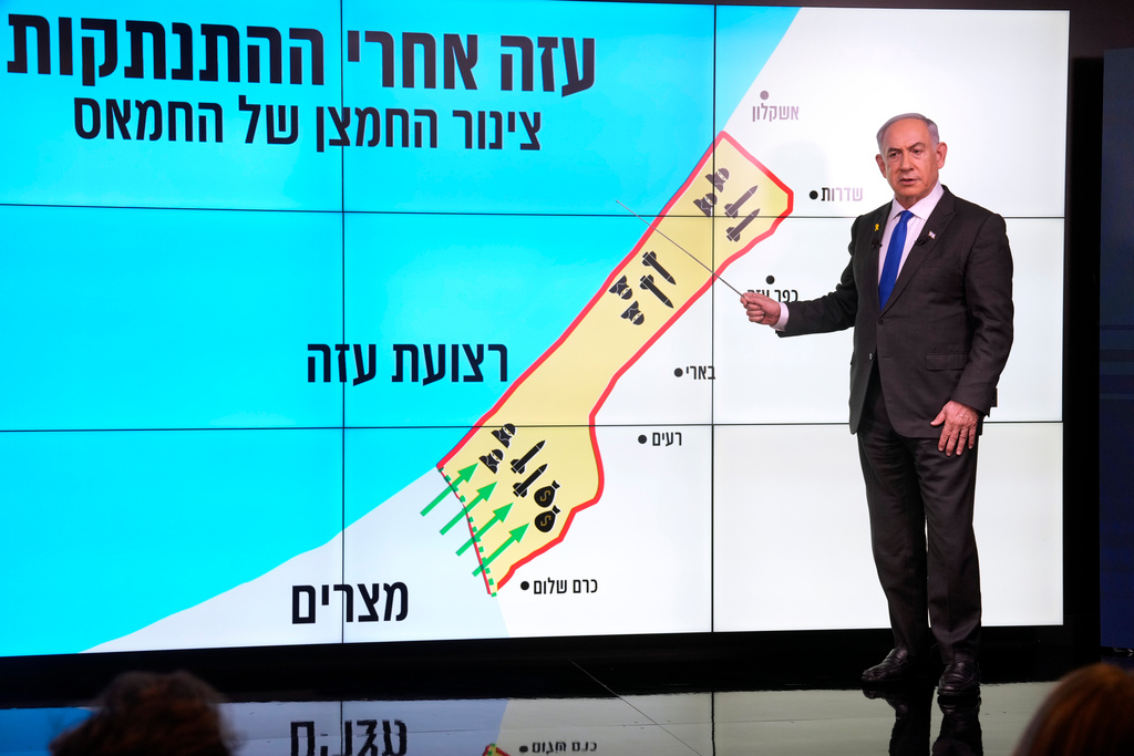 Netanyahu showed up a map – without the West Bank