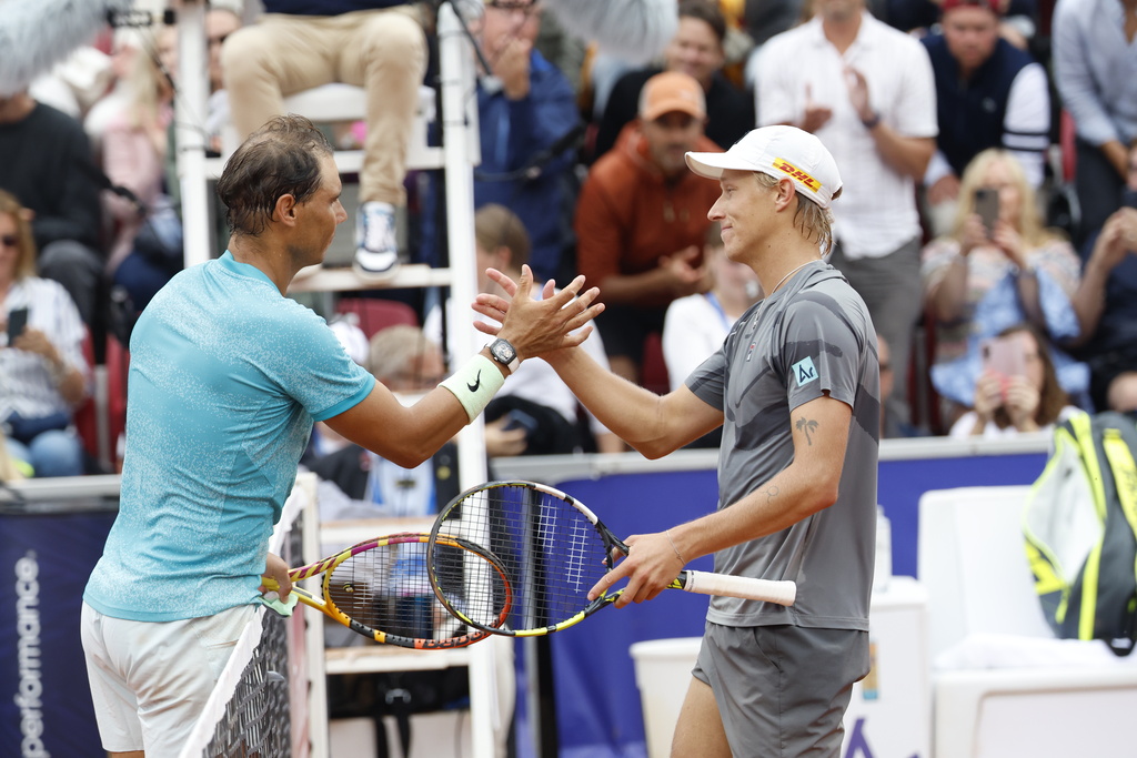 Nadal: "An honor to play against the legend's son"