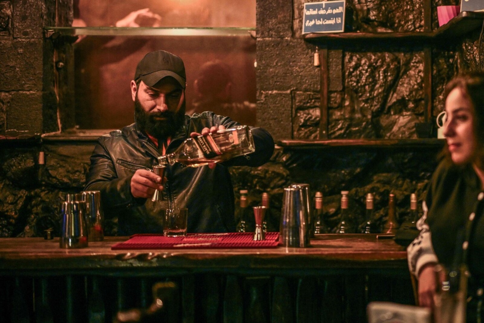 Cautious pub owners reopen in Damascus