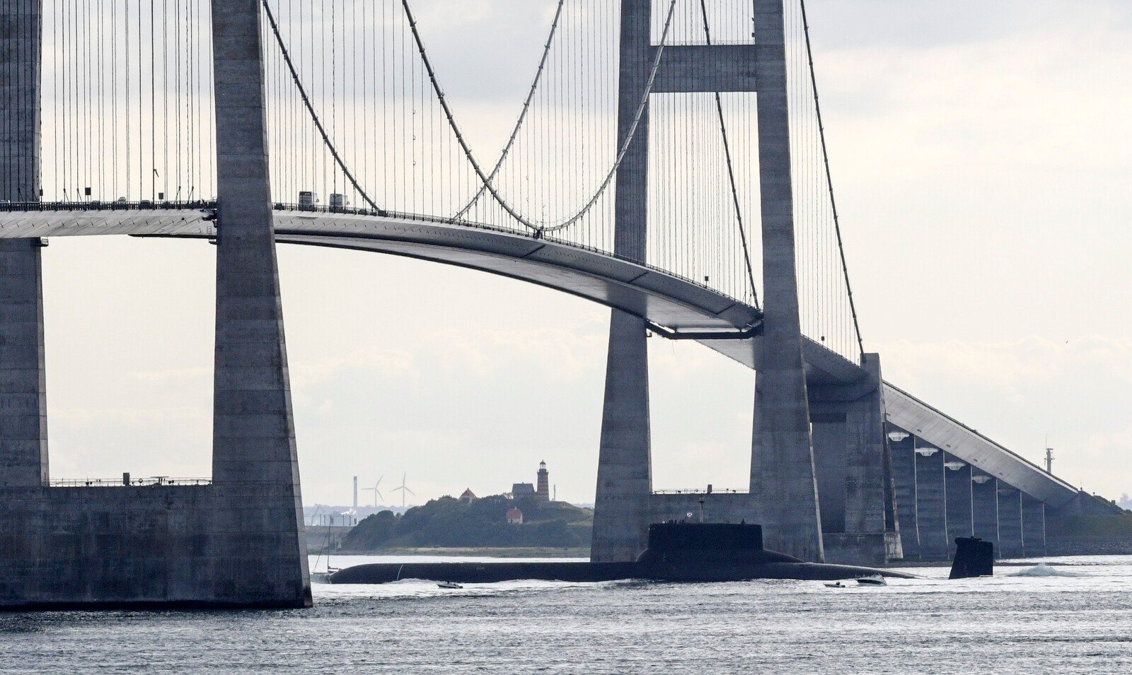 Russian Submarine in Danish Waters