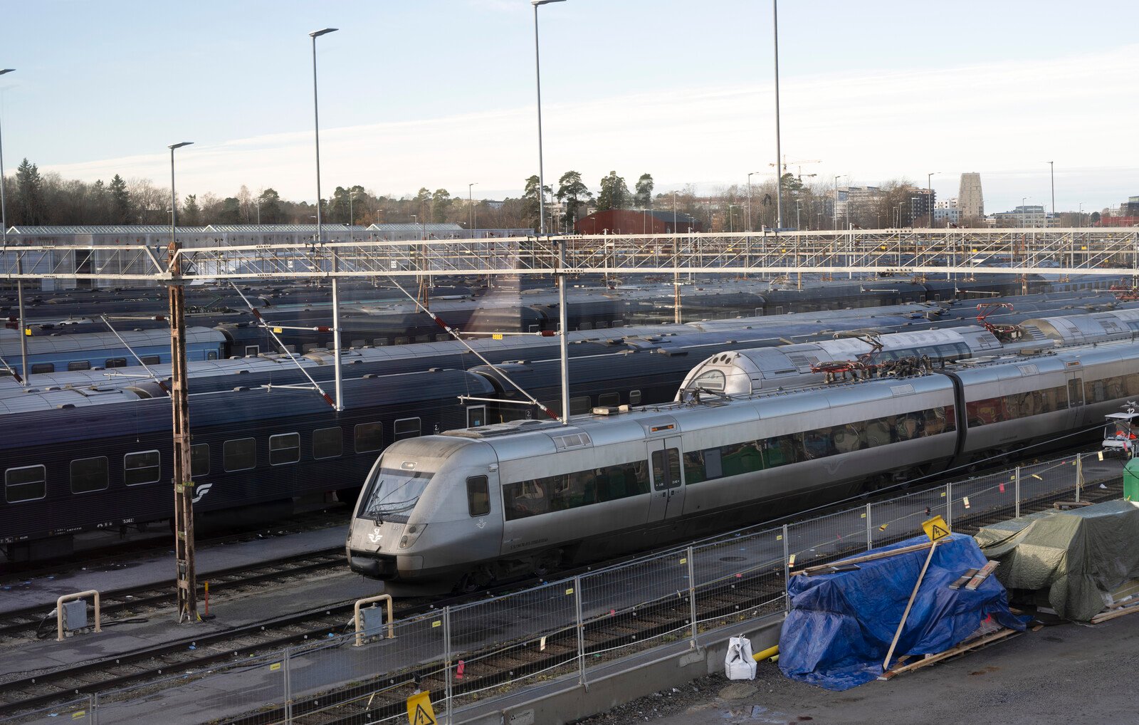 Stop in Train Traffic South from Stockholm