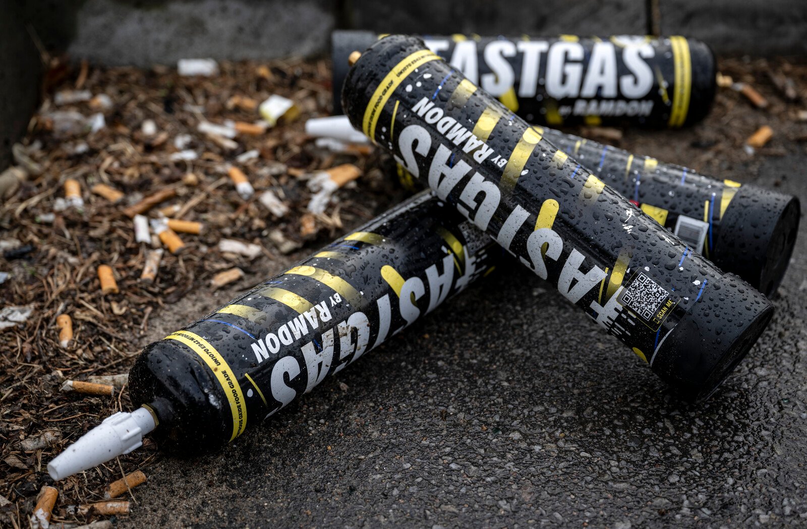 Exploding Laughing Gas Bottles Shut