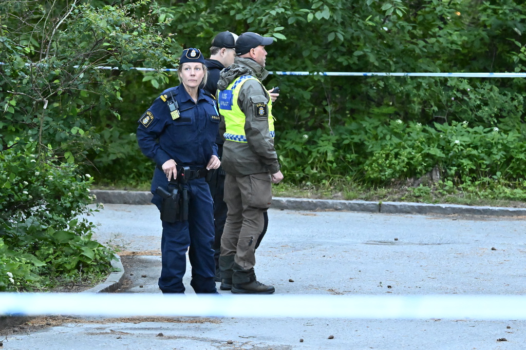 Flat block shot at in southern Stockholm