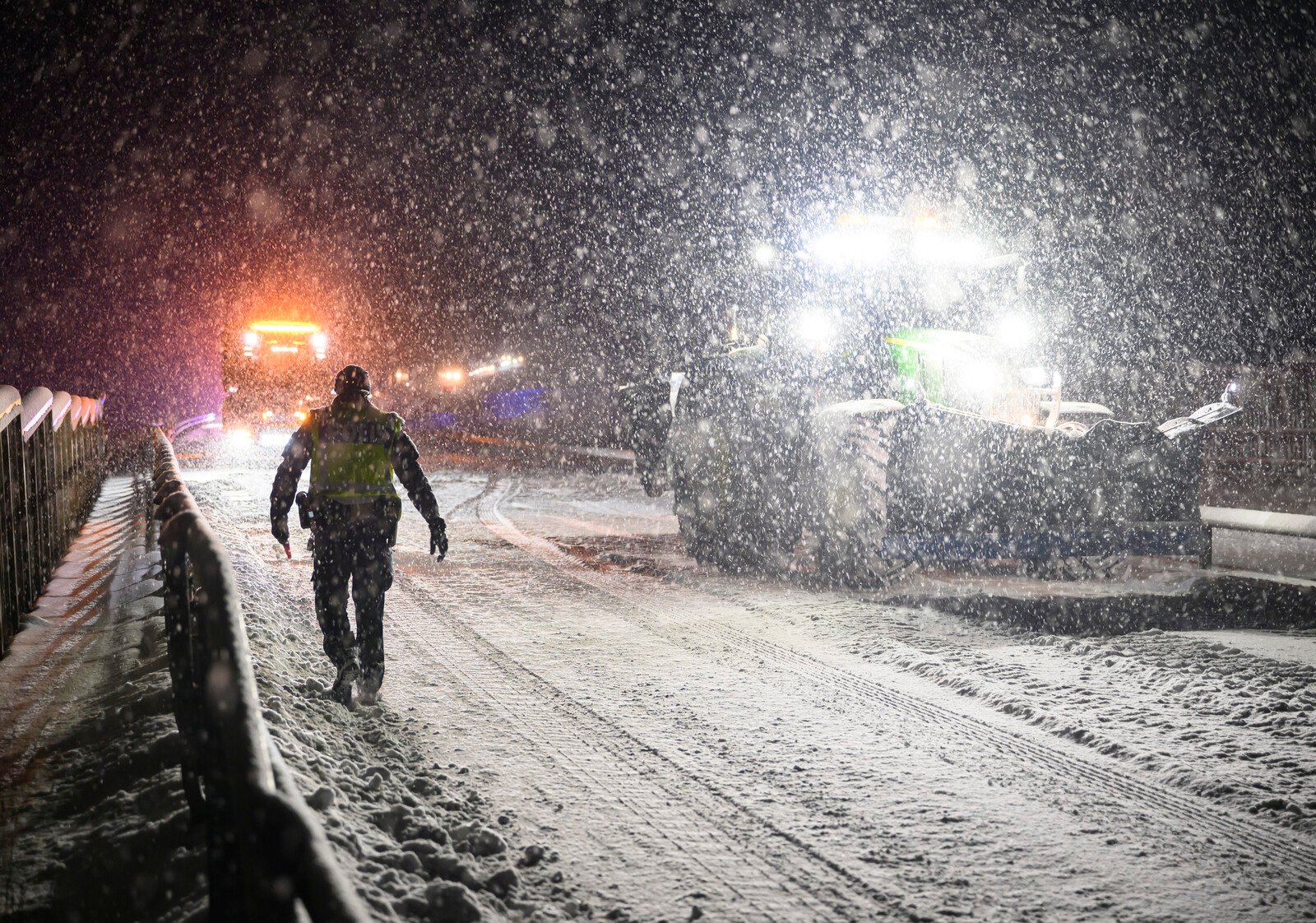 Snow caused major traffic problems