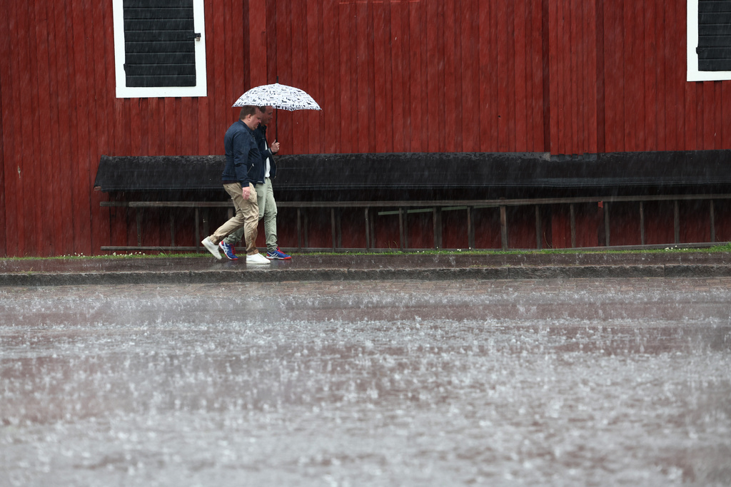 Warning of heavy rain in northern Sweden