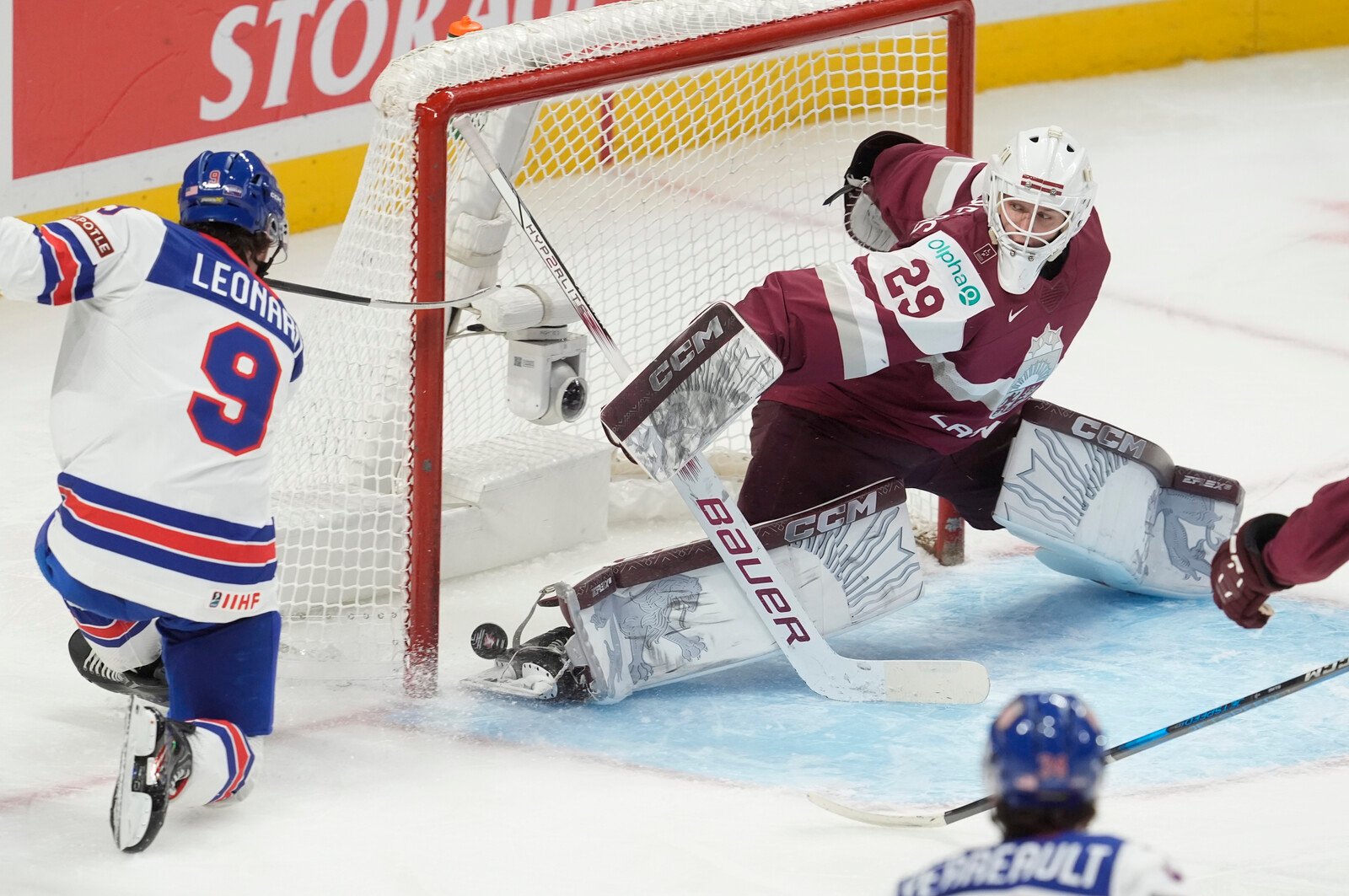 USA brought Latvia back down to earth