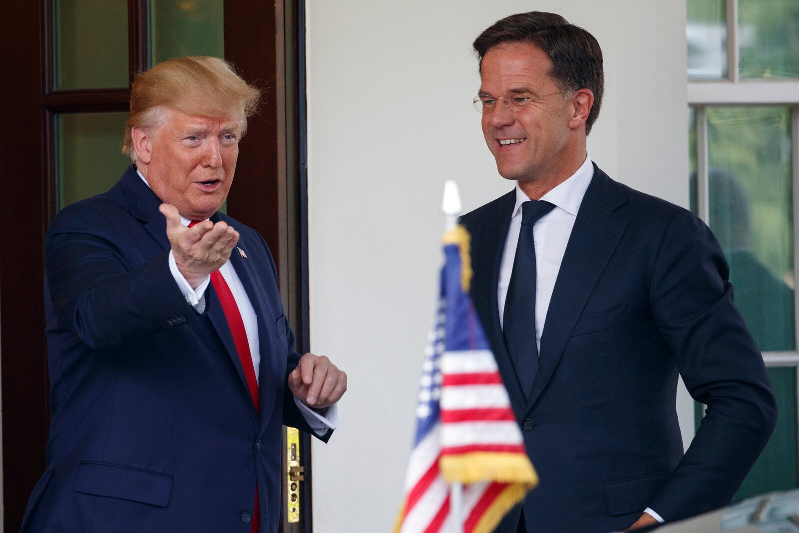 The NATO Chief Meets with Donald Trump