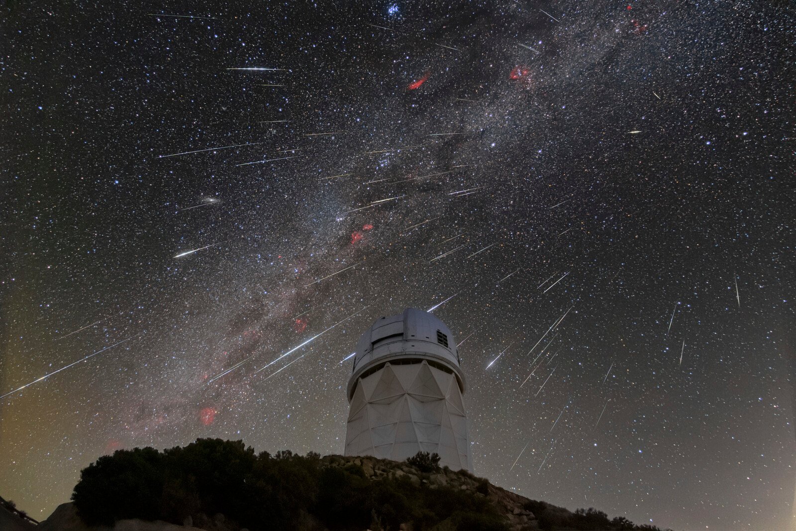 Beware of meteors – but the moon can ruin the view