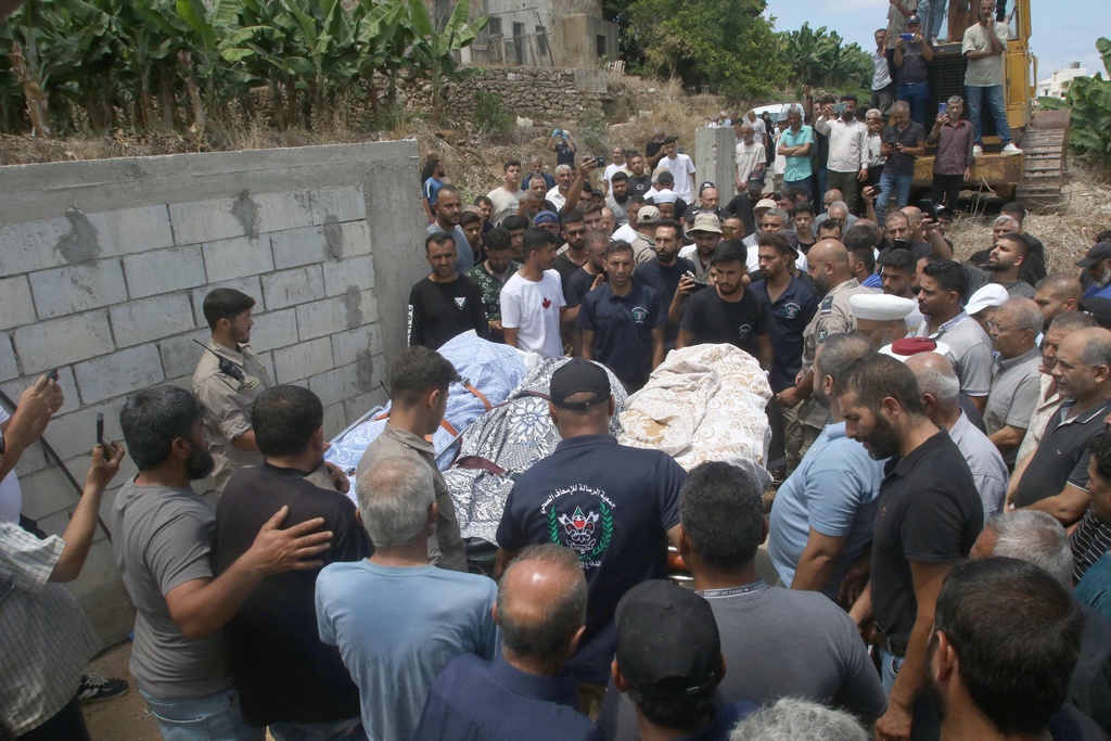 His children were killed in an attack in southern Lebanon