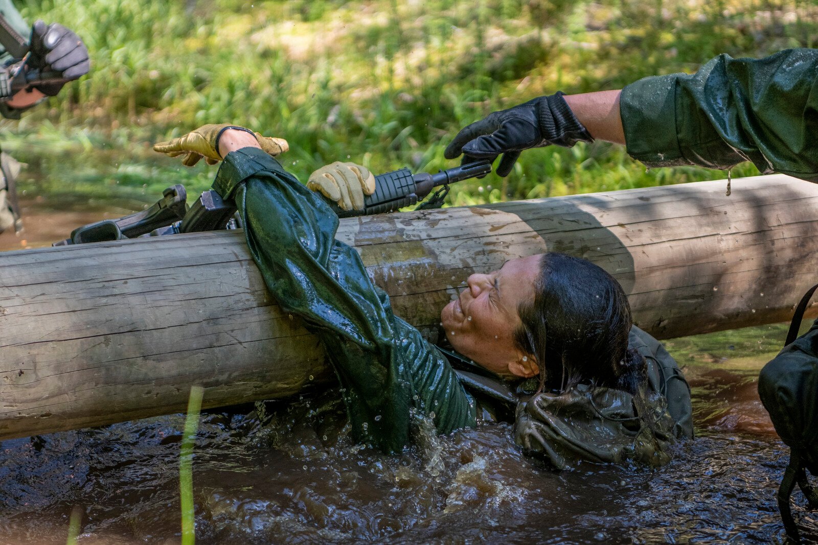 The Crown Princess crawls through the mud