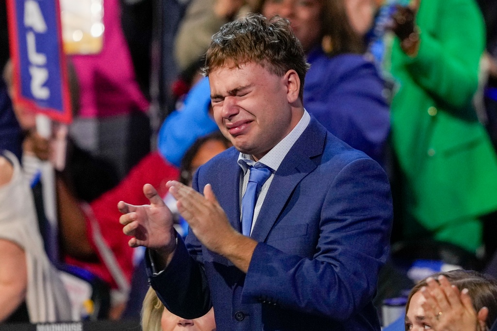 The Son's Tears of Joy During Tim Walz's Speech